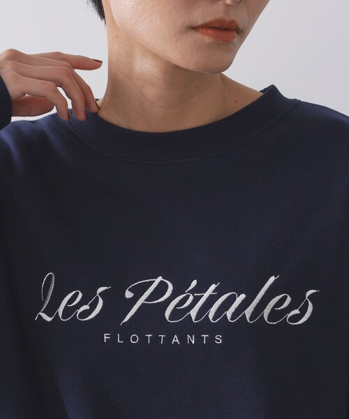 OPAQUE.CLIP(オペークドットクリップ)の「刺繍ロゴスウェット【洗濯機OK】(Tシャツ/カットソー・レディース・ネイビー/グレー・00)」の14枚目の写真