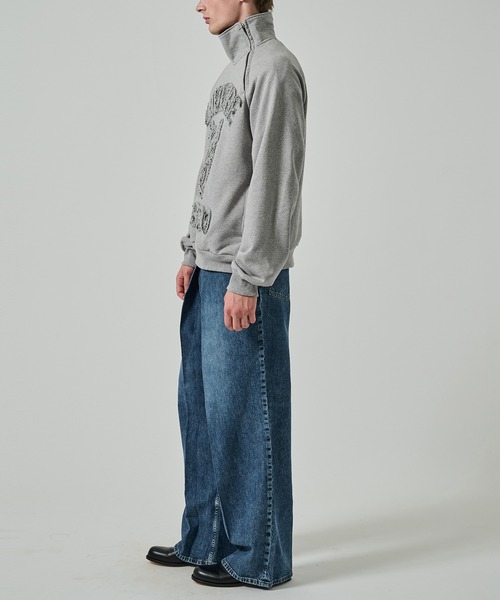 TAAKK】TAPE EMBROIDERY JERSEY SWEAT SHIRT（スウェット）｜TAAKK