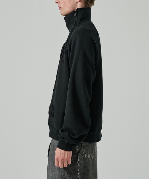 TAAKK(ターク)の「【TAAKK】TAPE EMBROIDERY JERSEY SWEAT SHIRT(スウェット・メンズ・グレー/ブラック・2/3)」の9枚目の写真