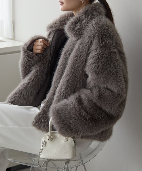 セール】ファーブルゾン ショートコート（その他アウター）｜PREFERIR