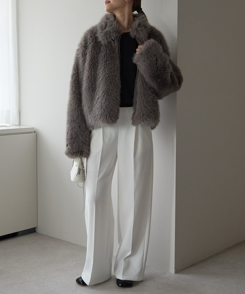 セール】ファーブルゾン ショートコート（その他アウター）｜PREFERIR