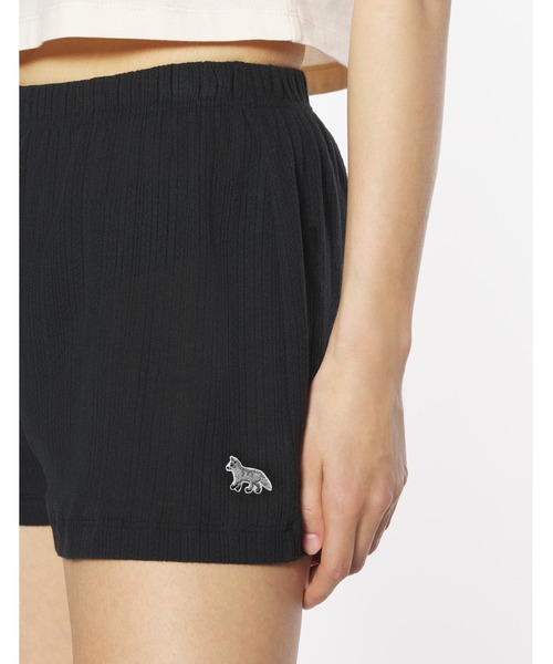 Maison Kitsune（メゾンキツネ）の「POINTELLE BABY FOX PATCH SHORTS（その他パンツ・レディース・ブラック・XS/S/M/L/XL）」の6枚目の写真