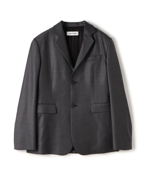 EDITION(エディション)の「Super130's Loro Piana テーラードジャケット(テーラードジャケット・レディース・ブラック系その他・36/34)」の1枚目の写真