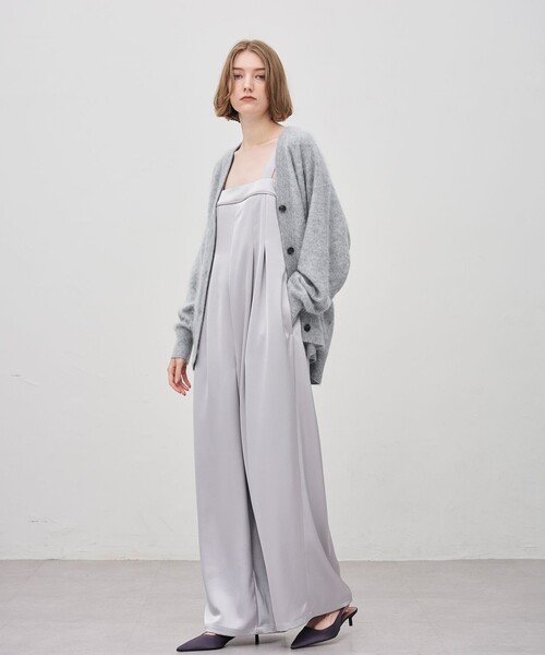 uncrave(アンクレイヴ)の「カシミヤファーニット カーディガン(カーディガン/ボレロ・レディース・ライトグレー系/ホワイト系・F)」の4枚目の写真