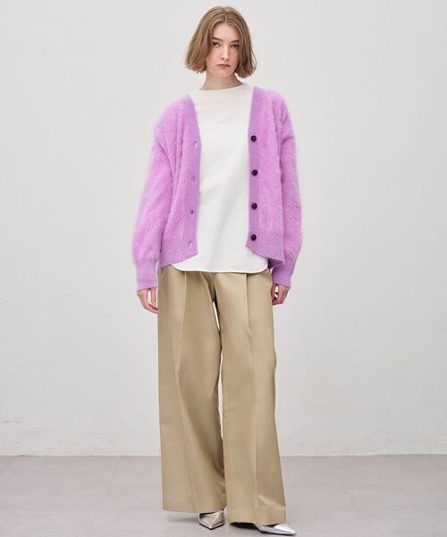 uncrave(アンクレイヴ)の「カシミヤファーニット カーディガン(カーディガン/ボレロ・レディース・ライトグレー系/ホワイト系・F)」の10枚目の写真