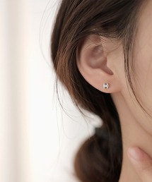 blackdia ocean Hモチーフ ミニピアス silver925