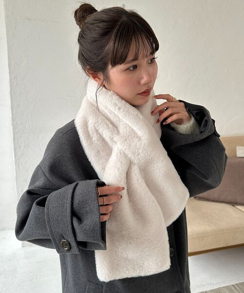 WEB限定】フェイクファーマフラー（マフラー）｜DISCOAT（ディスコート