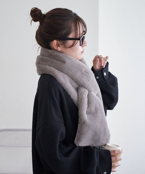 セール】【WEB限定】フェイクファーマフラー(マフラー)|DISCOAT セール】【WEB限定】フェイクファーマフラー(マフラー)|DISCOAT