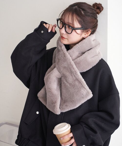 WEB限定】フェイクファーマフラー（マフラー）｜DISCOAT（ディスコート