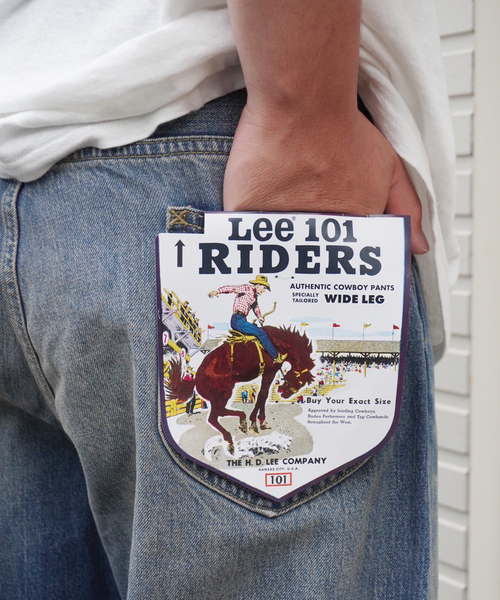 Lee(リー)の「Lee / リー RIDERS 101 WIDE LEG(デニムパンツ・メンズ・ネイビー・LARGE/MEDIUM)」の6枚目の写真