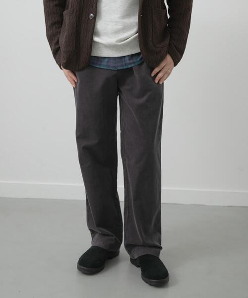 ITEMS URBANRESEARCH（アイテムズ アーバンリサーチ）の「Souplement Corduroy Pants（その他パンツ・メンズ・チャコールグレー/ブラウン/ブラック・LARGE/MEDIUM）」の3枚目の写真