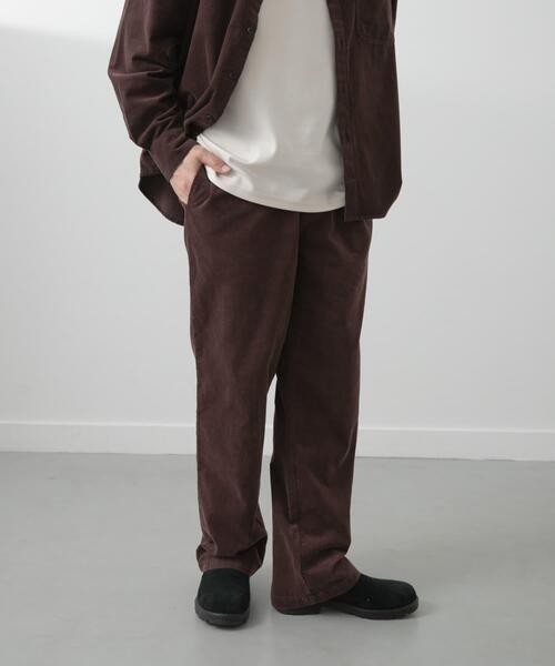 ITEMS URBANRESEARCH（アイテムズ アーバンリサーチ）の「Souplement Corduroy Pants（その他パンツ・メンズ・チャコールグレー/ブラウン/ブラック・LARGE/MEDIUM）」の5枚目の写真