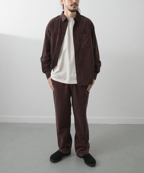 ITEMS URBANRESEARCH（アイテムズ アーバンリサーチ）の「Souplement Corduroy Pants（その他パンツ・メンズ・チャコールグレー/ブラウン/ブラック・LARGE/MEDIUM）」の6枚目の写真