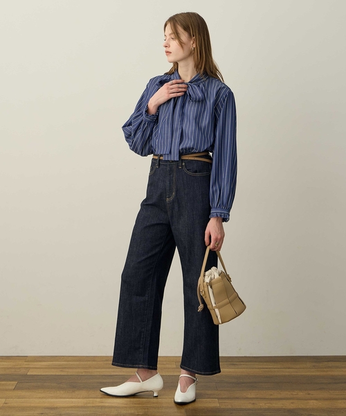 LE SOUK HOLIDAY(ルスークホリデー)の「ワイドストレッチデニムパンツ(その他パンツ・レディース・ブラック/ネイビー・M/L)」の14枚目の写真