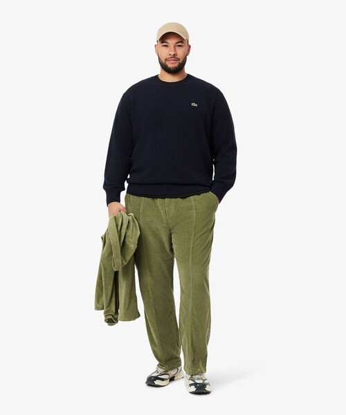 LACOSTE（ラコステ）の「エッセンシャルウールニットセーター（ニット/セーター・メンズ・ブラック/オリーブ/キャメル/ネイビー/ダークグリーン・2/4/3/5）」の13枚目の写真