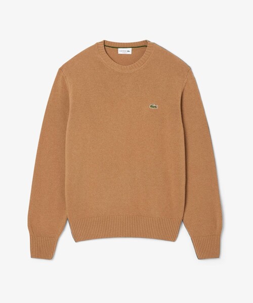 LACOSTE（ラコステ）の「エッセンシャルウールニットセーター（ニット/セーター・メンズ・ブラック/オリーブ/キャメル/ネイビー/ダークグリーン・2/4/3/5）」の21枚目の写真