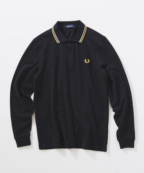 JOURNAL STANDARD relume（ジャーナルスタンダード　レリューム）の「FRED PERRY / フレッドペリーThe Fred Perry Shirt  M3636（ポロシャツ・メンズ・アイボリー/ブルー系その他/ネイビー/ブラウン・LARGE/MEDIUM）」の4枚目の写真
