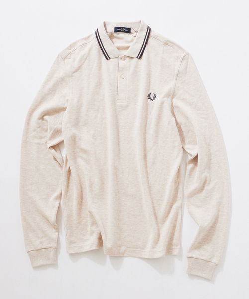 JOURNAL STANDARD relume（ジャーナルスタンダード　レリューム）の「FRED PERRY / フレッドペリーThe Fred Perry Shirt  M3636（ポロシャツ・メンズ・アイボリー/ブルー系その他/ネイビー/ブラウン・LARGE/MEDIUM）」の2枚目の写真