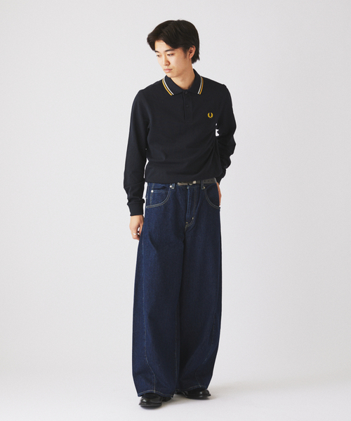 JOURNAL STANDARD relume（ジャーナルスタンダード　レリューム）の「FRED PERRY / フレッドペリーThe Fred Perry Shirt  M3636（ポロシャツ・メンズ・アイボリー/ブルー系その他/ネイビー/ブラウン・LARGE/MEDIUM）」の6枚目の写真