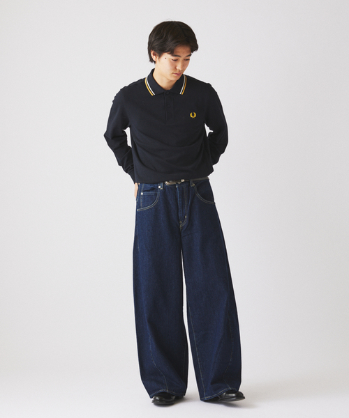 JOURNAL STANDARD relume（ジャーナルスタンダード　レリューム）の「FRED PERRY / フレッドペリーThe Fred Perry Shirt  M3636（ポロシャツ・メンズ・アイボリー/ブルー系その他/ネイビー/ブラウン・LARGE/MEDIUM）」の7枚目の写真