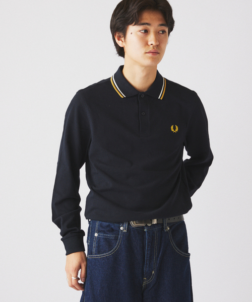 JOURNAL STANDARD relume（ジャーナルスタンダード　レリューム）の「FRED PERRY / フレッドペリーThe Fred Perry Shirt  M3636（ポロシャツ・メンズ・アイボリー/ブルー系その他/ネイビー/ブラウン・LARGE/MEDIUM）」の9枚目の写真