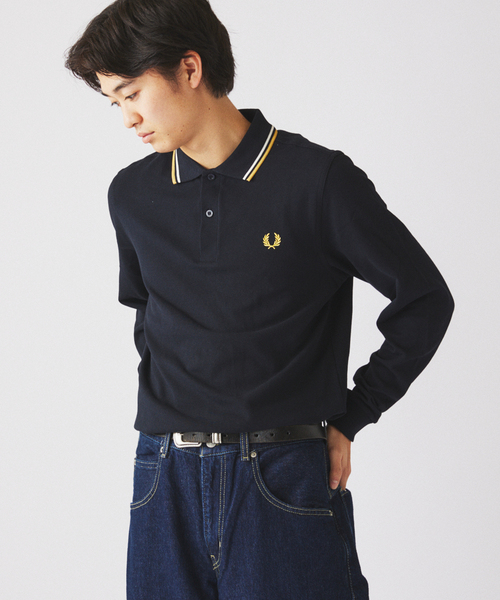 JOURNAL STANDARD relume（ジャーナルスタンダード　レリューム）の「FRED PERRY / フレッドペリーThe Fred Perry Shirt  M3636（ポロシャツ・メンズ・アイボリー/ブルー系その他/ネイビー/ブラウン・LARGE/MEDIUM）」の10枚目の写真