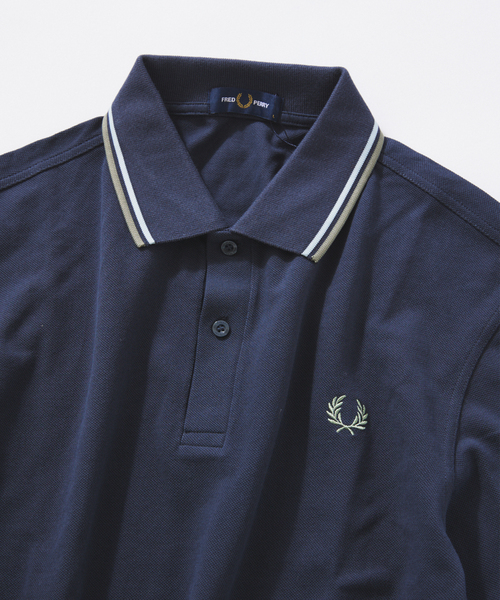 JOURNAL STANDARD relume（ジャーナルスタンダード　レリューム）の「FRED PERRY / フレッドペリーThe Fred Perry Shirt  M3636（ポロシャツ・メンズ・アイボリー/ブルー系その他/ネイビー/ブラウン・LARGE/MEDIUM）」の18枚目の写真