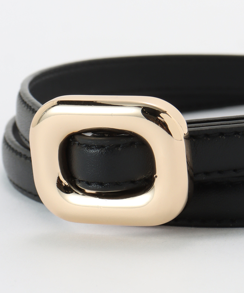 B.C STOCK（ベーセーストック）の「ゴールドバックル細ベルト（ベルト・レディース・ブラック/レッド/ホワイト・FREE）」の11枚目の写真