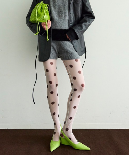 Dot Print Tights / ドットプリントタイツ（タイツ/ストッキング