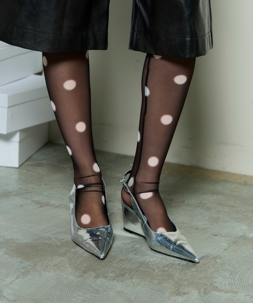 Dot Print Tights / ドットプリントタイツ（タイツ/ストッキング