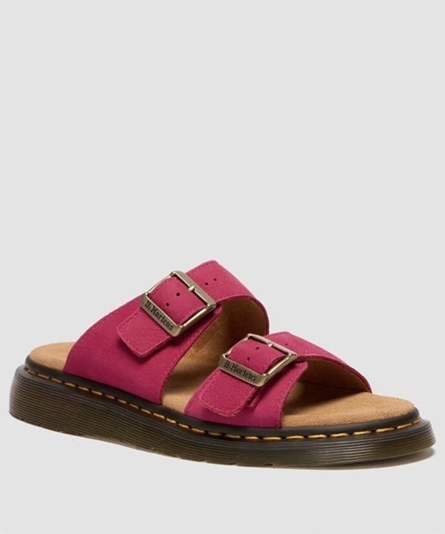 Dr. Martens(ドクターマーチン)の「Dr. MARTENS JOSEF SLIDE SANDAL(ドクターマーチン JOSEF スライド サンダル)(サンダル・レディース・ピンク系・25cm/24cm/23cm/22cm)」の2枚目の写真