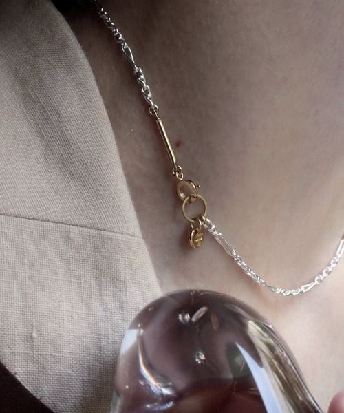 Soierie(ソワリー)の「レイヤード ネックレス (3Set) / Layered necklace (3Set)(ネックレス・レディース・シルバー×ゴールド・FREE)」の14枚目の写真