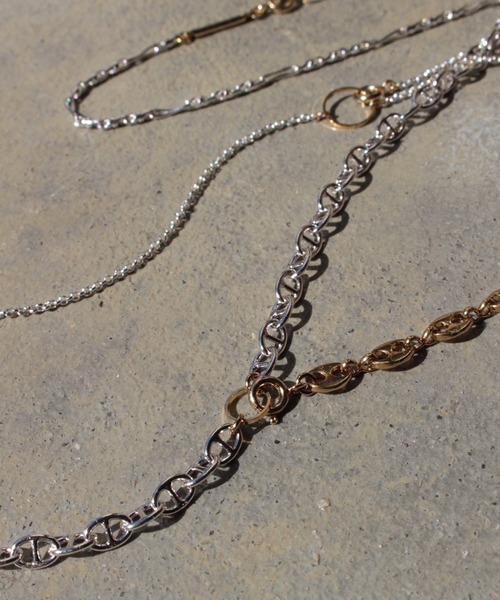 Soierie(ソワリー)の「レイヤード ネックレス (3Set) / Layered necklace (3Set)(ネックレス・レディース・シルバー×ゴールド・FREE)」の21枚目の写真