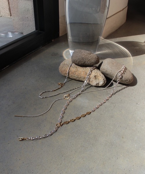 Soierie(ソワリー)の「レイヤード ネックレス (3Set) / Layered necklace (3Set)(ネックレス・レディース・シルバー×ゴールド・FREE)」の18枚目の写真