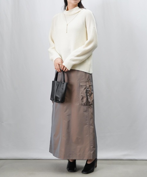 LUCA/LADY LUCK LUCA（ルカ/レディラックルカ）の「LC/LLL 【ウォッシャブル】ホールガーメントニット（ニット/セーター・レディース・ブラック/オフホワイト/ブラウン/グリーン/レッド・FREE）」の9枚目の写真