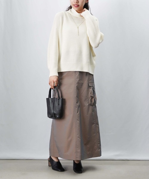 LUCA/LADY LUCK LUCA（ルカ/レディラックルカ）の「LC/LLL 【ウォッシャブル】ホールガーメントニット（ニット/セーター・レディース・ブラック/オフホワイト/ブラウン/グリーン/レッド・FREE）」の7枚目の写真