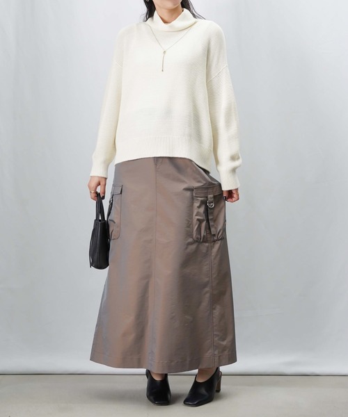 LUCA/LADY LUCK LUCA（ルカ/レディラックルカ）の「LC/LLL 【ウォッシャブル】ホールガーメントニット（ニット/セーター・レディース・ブラック/オフホワイト/ブラウン/グリーン/レッド・FREE）」の12枚目の写真