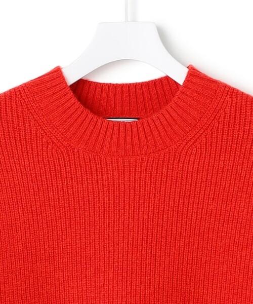 J.PRESS YORK STREET(ジェイプレスヨークストリート)の「【UNISEX】ウールカシミヤ クルーネックニット(ニット/セーター・メンズ・ブルー系/アイボリー系/ネイビー系/レッド系・SMALL/MEDIUM/LARGE)」の6枚目の写真