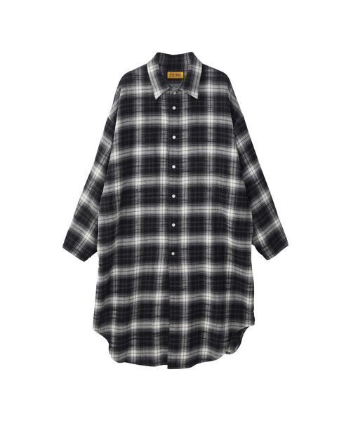 FM MONDO RADIO チェックシャツワンピース（ワンピース