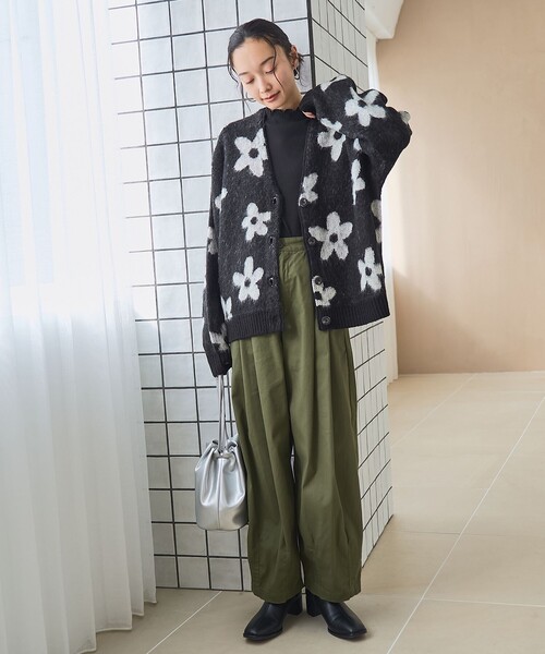 PENNEYS(ぺニーズ)の「【PENNEYS(ぺニーズ)別注】アソートジャガード起毛ニットカーディガン(カーディガン/ボレロ・レディース・ブラウン/ダークグレー/ベージュ/ネイビー/ブラック/ライトブルー・M/L)」の12枚目の写真