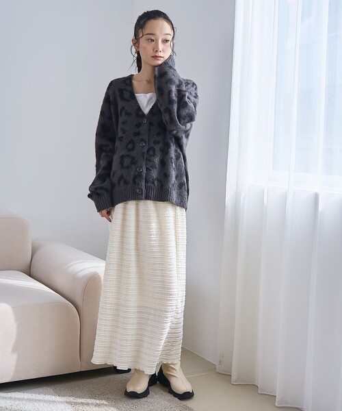PENNEYS(ぺニーズ)の「【PENNEYS(ぺニーズ)別注】アソートジャガード起毛ニットカーディガン(カーディガン/ボレロ・レディース・ブラウン/ダークグレー/ベージュ/ネイビー/ブラック/ライトブルー・M/L)」の20枚目の写真
