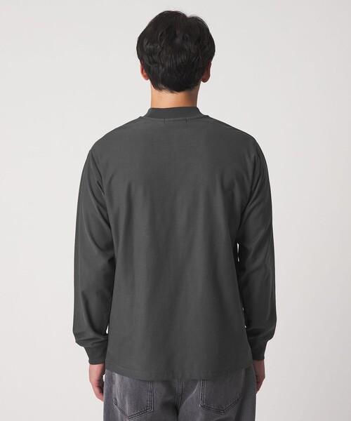 A DAY IN THE LIFE UNITED ARROWS（アデイインザライフユナイテッドアローズ）の「ミラノリブ リラックス モックネック カットソー＜A DAY IN THE LIFE＞（Tシャツ/カットソー・メンズ・ホワイト/ダークグレー/ブラック・L/M/S）」の9枚目の写真