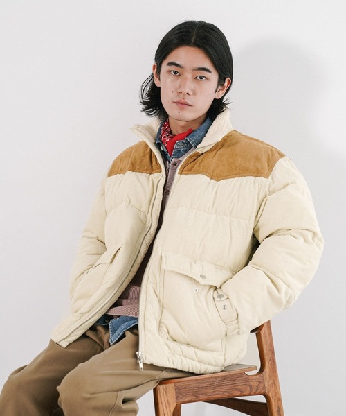 BAYFLOW(ベイフロー)の「ヴィンテージライクコーデュロイ中綿ブルゾン(ブルゾン・メンズ・モスグリーン/チャコールグレー/アイボリー・MEDIUM/LARGE)」の21枚目の写真