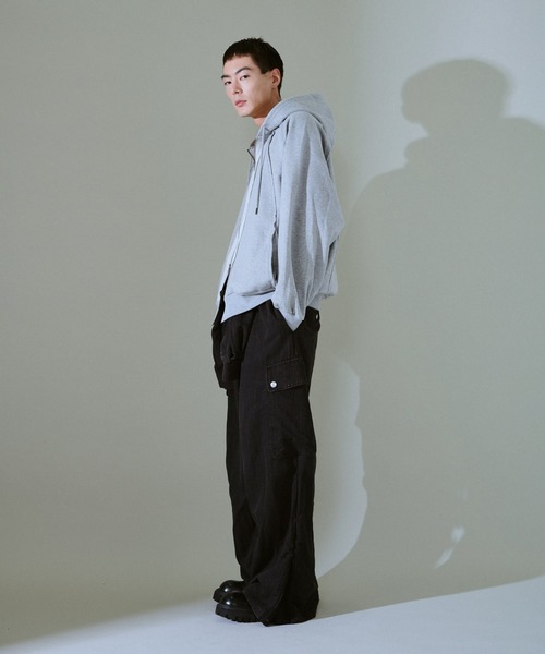 Glitter Seam Double-Zip Hoodie / グリッターラグランシームダブル