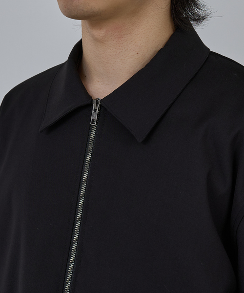 AH ABAHOUSE（エーエイチアバハウス）の「CROPPED DOUBLE-ZIP UP BLOUSON / クロップドダブルジップアップブルゾン（ブルゾン・メンズ・チャコールグレー/ブラック/ブルー系その他・46/44/48）」の7枚目の写真