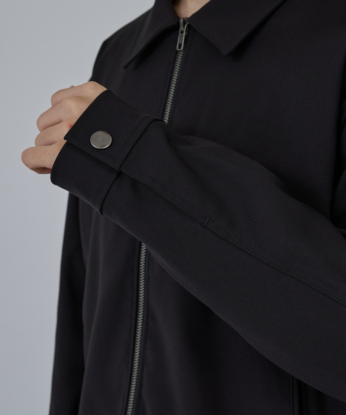 AH ABAHOUSE（エーエイチアバハウス）の「CROPPED DOUBLE-ZIP UP BLOUSON / クロップドダブルジップアップブルゾン（ブルゾン・メンズ・チャコールグレー/ブラック/ブルー系その他・46/44/48）」の8枚目の写真