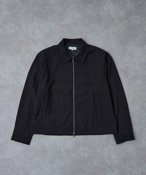 AH ABAHOUSE（エーエイチアバハウス）の「CROPPED DOUBLE-ZIP UP BLOUSON / クロップドダブルジップアップブルゾン（ブルゾン・メンズ・チャコールグレー/ブラック/ブルー系その他・46/44/48）」の15枚目の写真