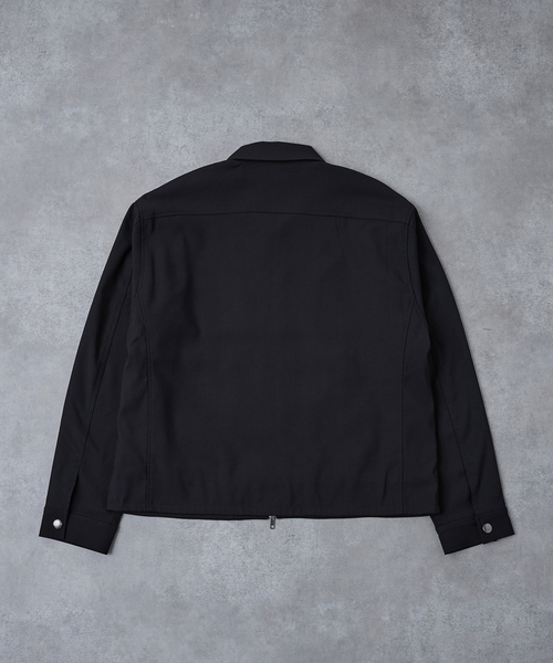 AH ABAHOUSE（エーエイチアバハウス）の「CROPPED DOUBLE-ZIP UP BLOUSON / クロップドダブルジップアップブルゾン（ブルゾン・メンズ・チャコールグレー/ブラック/ブルー系その他・46/44/48）」の16枚目の写真