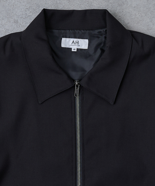AH ABAHOUSE（エーエイチアバハウス）の「CROPPED DOUBLE-ZIP UP BLOUSON / クロップドダブルジップアップブルゾン（ブルゾン・メンズ・チャコールグレー/ブラック/ブルー系その他・46/44/48）」の17枚目の写真