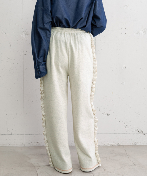 POU DOU DOU(プードゥドゥ)の「サイドフリルスウエットパンツ(その他パンツ・レディース・オートミール/グレー・M)」の19枚目の写真